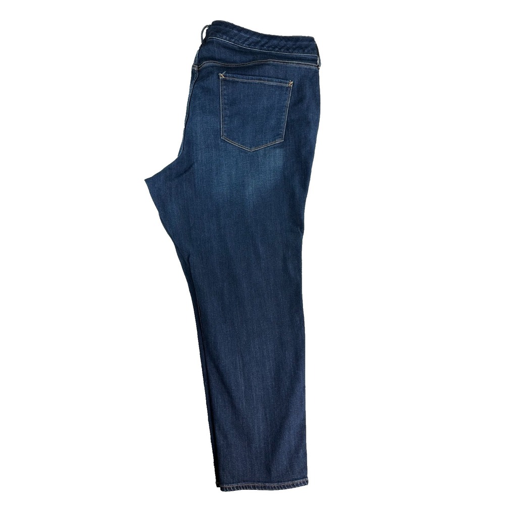 Womens Size 26 High Rise Skinny Denim Jeans Blue Stretch Plus a.n.a. Plus
